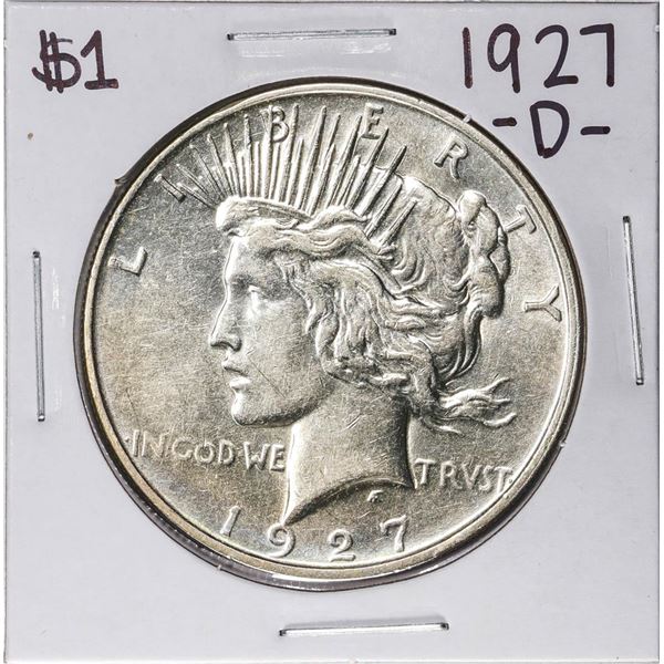 1927-D $1 Peace Silver Dollar Coin