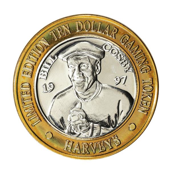 .999 Silver Harvey's Lake Tahoe, Nevada $10 Casino Gaming Token Limited Edition