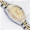 Image 6 : Rolex Ladies Two Tone Champagne Diamond Datejust Wristwatch