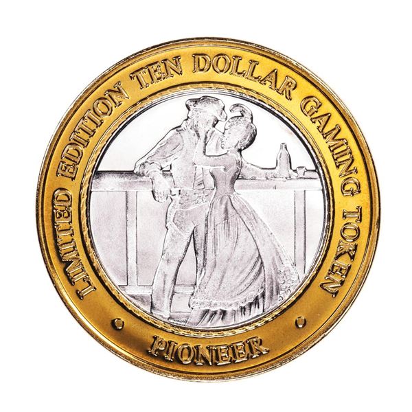 .999 Silver Pioneer Hotel & Gambling Hall $10 Casino Limited Edition Gaming Token