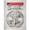Image 1 : 2020-(S) $1 American Silver Eagle Coin PCGS MS70 FDOI S.F. Mint Jim Peed Signature