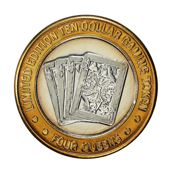 .999 Silver Four Queens Casino Hotel Las Vegas $10 Limited Edition Gaming Token