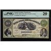 Image 1 : 1861 $10 Bank of the State of South Carolina Obsolete Note SC45G60a PMG Very Fine 20