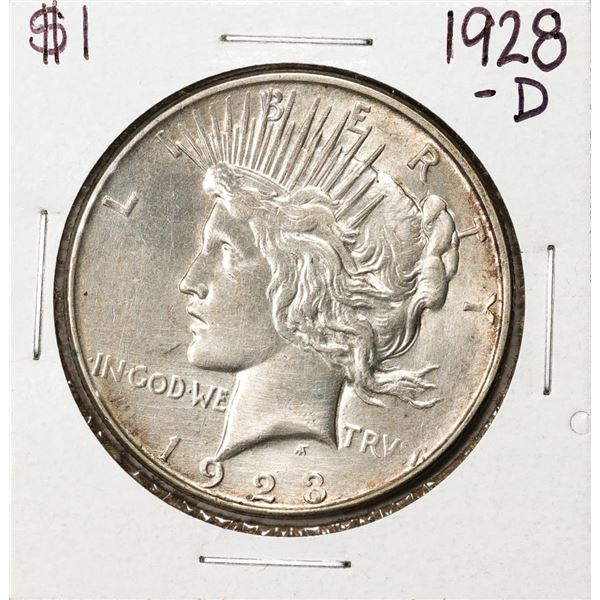 1928-D $1 Peace Silver Dollar Coin