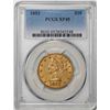 Image 1 : 1853 $10 Liberty Head Eagle Gold Coin PCGS XF45