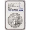 Image 1 : 2021-(P) Type 1 $1 Heraldic American Silver Eagle Coin NGC MS70 Philadelphia Mint ER