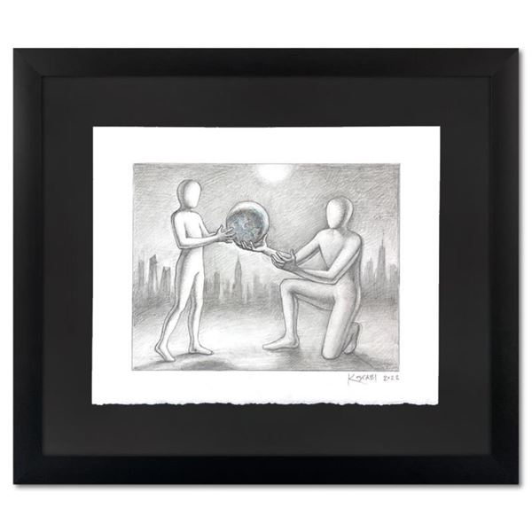 Mark Kostabi "Inheritance" Original Drawing on Paper