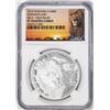 Image 1 : 2014 Tanzania 1000 Shillings Serengeti Lion Big 5 HR Silver Coin NGC PF70 Ultra Cameo