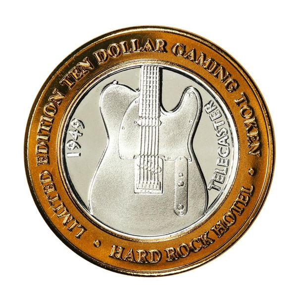 .999 Silver Hard Rock Hotel Las Vegas, Nevada $10 Casino Limited Edition Gaming Token