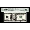 Image 1 : 1996 $100 Federal Reserve Ink Smear Error Note Fr.2175-L PMG Ch. Extremely Fine 45EPQ