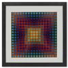 Image 1 : Victor Vasarely "Kezdi De La Serie Folklore Planetaire" Mixed Media Print On Paper