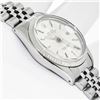 Image 3 : Rolex Mens Stainless Steel Silver Index Datejust Wristwatch