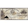 Image 1 : 1838 $20 The Government of Texas Houston, TX Obsolete Bank Note Cut Canceled