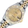 Image 1 : Rolex Ladies Two Tone Champagne Index Diamond Datejust Wristwatch