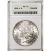 Image 1 : 1899-S $1 Morgan Silver Dollar Coin ANACS MS64 Old Soap Box Holder