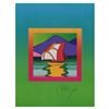 Image 2 : Peter Max "Sailboat East on Blends" Limited Edition Lithograph on Paper