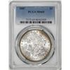 1887 $1 Morgan Silver Dollar Coin PCGS MS65