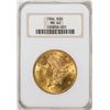1904 $20 Liberty Head Eagle Gold Coin NGC MS62