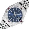 Image 1 : Rolex Ladies Stainless Steel Blue Index Ruby and Diamond Datejust Wristwatch