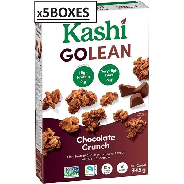 NEW 5 PACK OF KASHI GOLEAN CHOCOLATE CRUNCH
