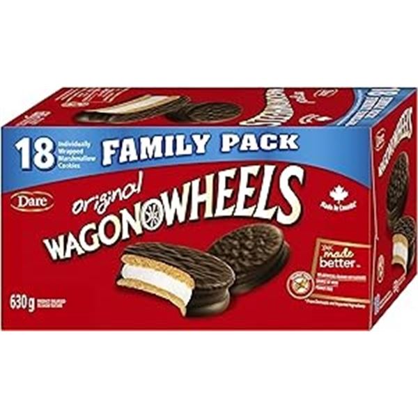 630G BOX OF 18 DARE WAGON WHEELS