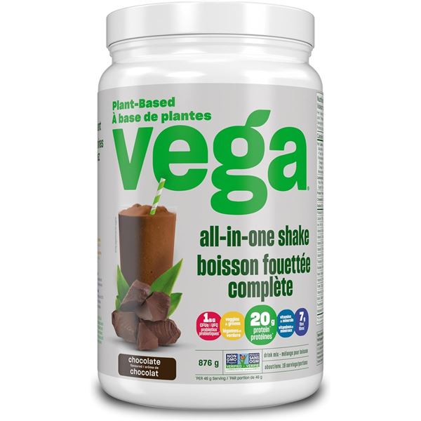 NEW VEGA  ALL-IN-ONE SHAKE - CHOCOLATE FLAVOR 876G