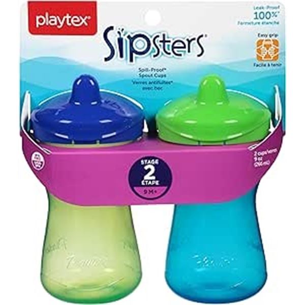 PACK OF 2 VARIOUS COLORS PLAYTEX SIPPIE CUPS