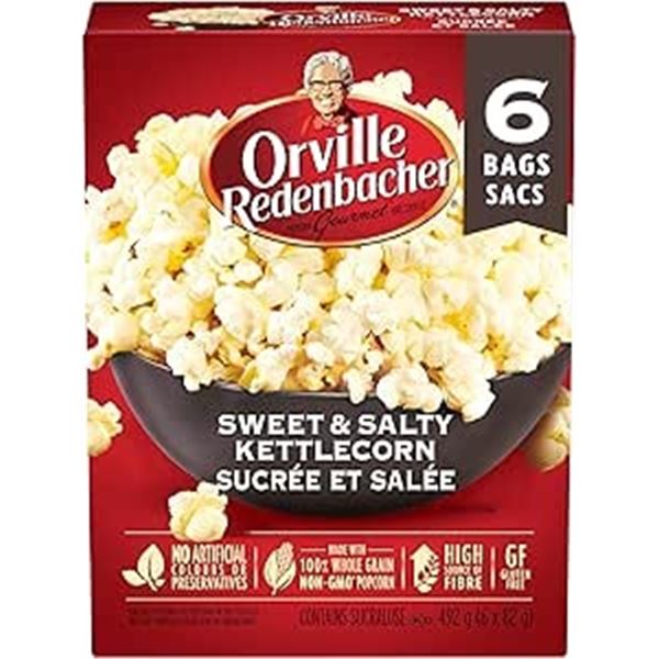 CASE WITH 6 492G 6 PACKS OF SWEET AND SALTY KETTLE