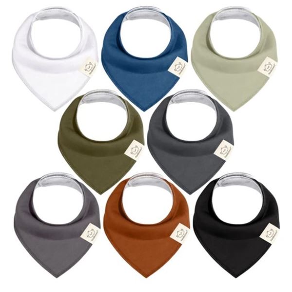 NEW KEABABIES BANDANA BIBS - 8 PACK BASICS