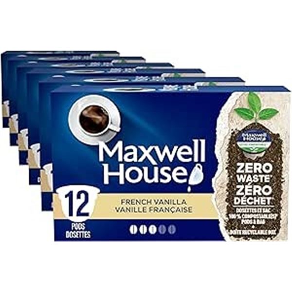 CASE WITH 6 BOXES OF 12 FRENCH VANILLA K-PODS