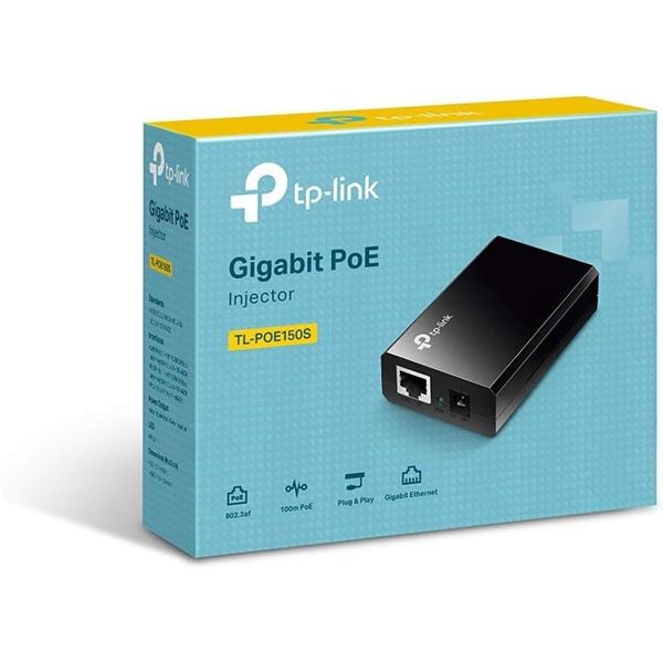 NEW TP-LINK GIGABIT POE INJECTOR MODEL #TL-POE150S