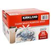 Image 1 : NEW BOX OF 60 KIRKLAND CLEAR MULTI-PURPOSE BAGS