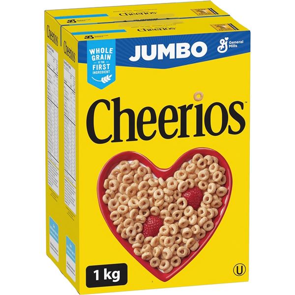 NEW 2-PACK OF JUMBO CHEERIOS 1KG BOX