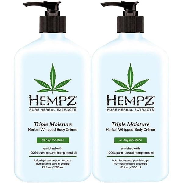 NEW 2-PACK OF HEMPZ TRIPLE MOISTURE HERBAL WHIPPED