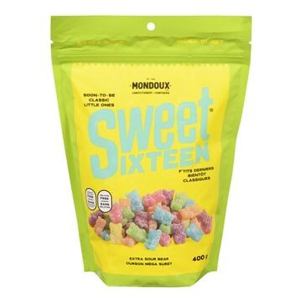 3 NEW BAGS OF SWEET SIXTEEN EXTRA SOUR BEARS -400G