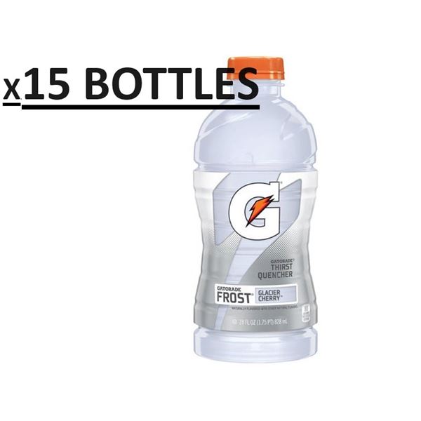 NEW CASE OF 15 GATORADE G2 FROST GLACIER CHERRY