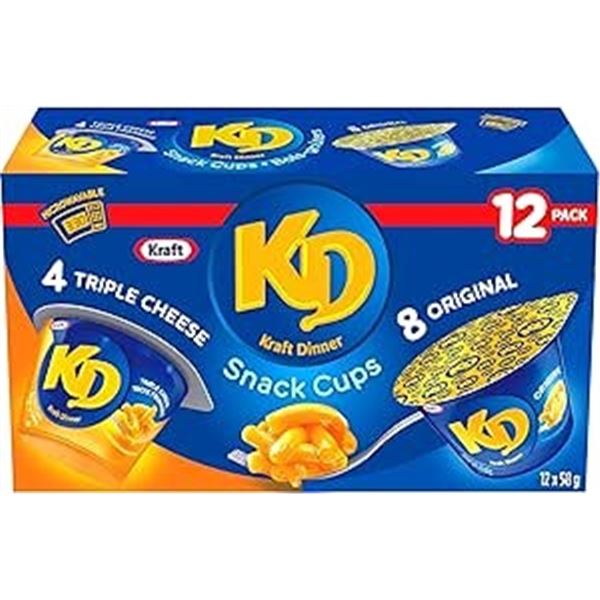 BOX OF 12 KD 58G SNACK CUPS