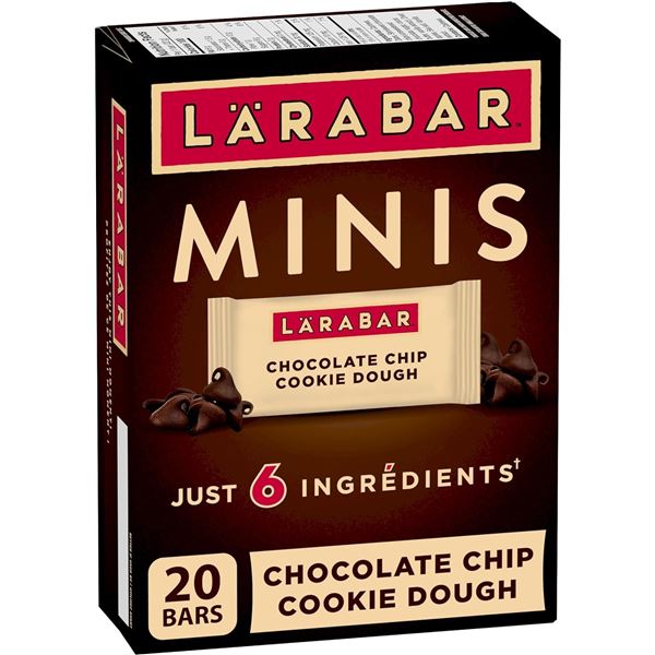 NEW BOX WITH 20 LARABAR MINIS GLUTEN FREE VEGAN