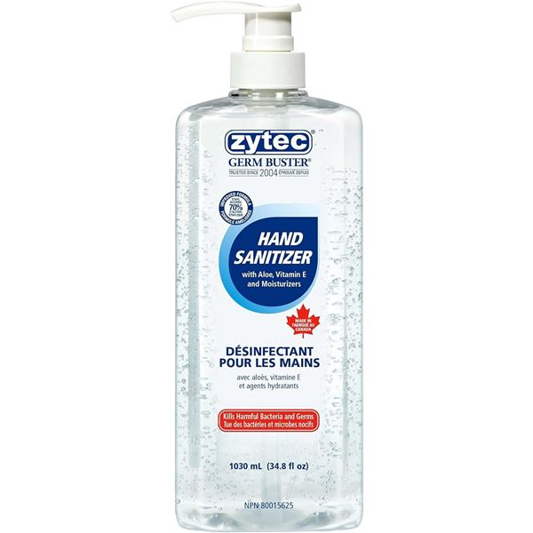 NEW 1030ML BOTTLE OF ZYTEC GERM BUSTER HAND