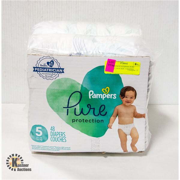 NEW REPACK PAMPERS PURE PROTECTION SIZE 5 DIAPERS