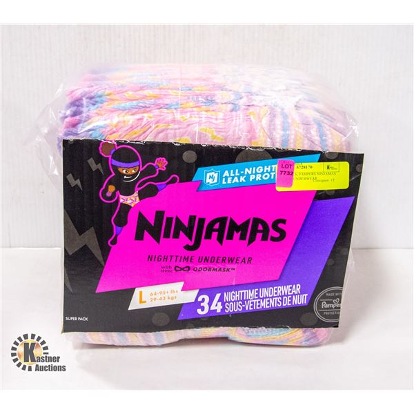 NEW REPACK PAMPERS NINJAMAS NIGHTIME UNDERWEAR