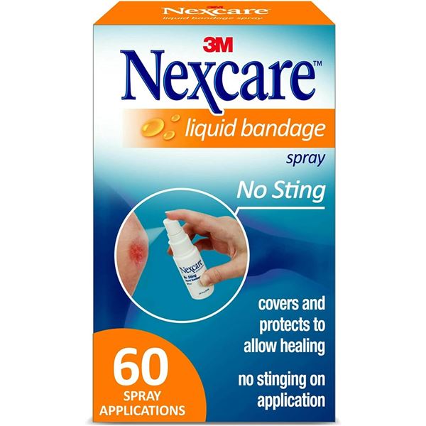 2 NEW BOTTLES OF 3M NEXCARE LIQUID BANDAGE SPRAY