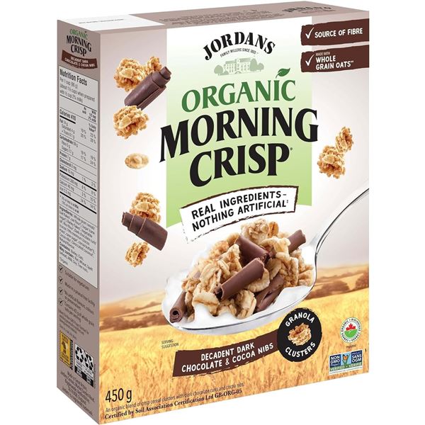 2 NEW BOXES OF JORDANS ORGANIC MORNING CRISP