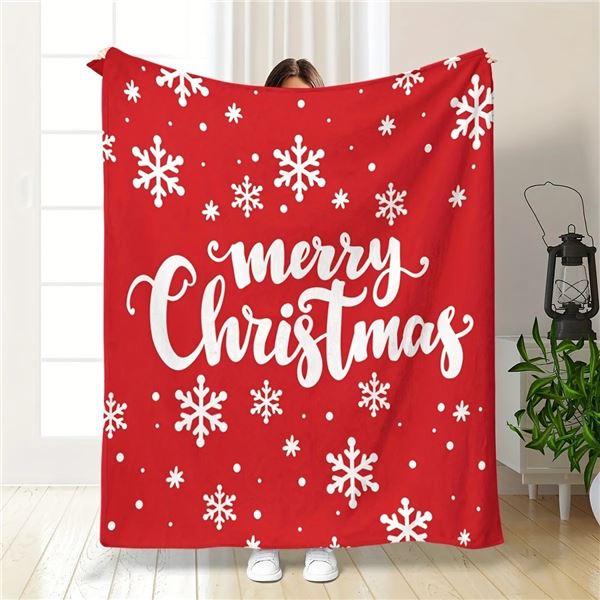 SUPER KING SIZE 180CMX200CM X'MAS THEMED BLANKET