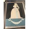 Image 1 : ERTE  FRAMED LITHOGRAPH ART DECO "FEMINA" 30"X22"