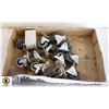 Image 1 : NEW 12 SMALL CASTORS SOME SWIVEL WITH BRAKES