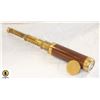 BRASS WOOD TELESCOPE