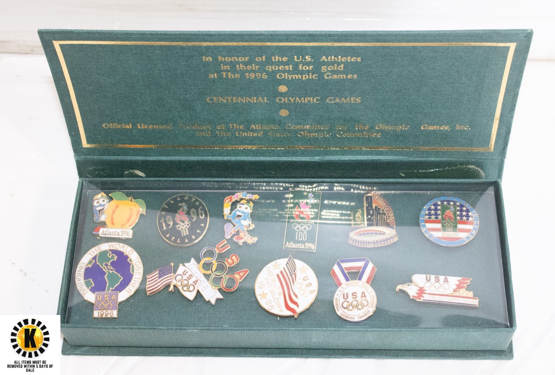 OFFICIAL 1996 US OLYMPIC PINS - Kastner Auctions