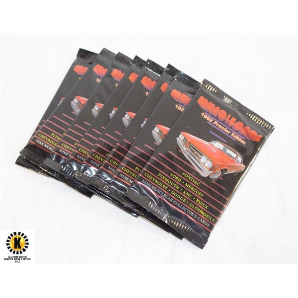 MUSCLE CARS 8 SEALED PACKS PREMIERE EDITION