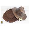 Image 1 : HAND TOOLED STITCHED LEATHER HAT & COWBOY HAT